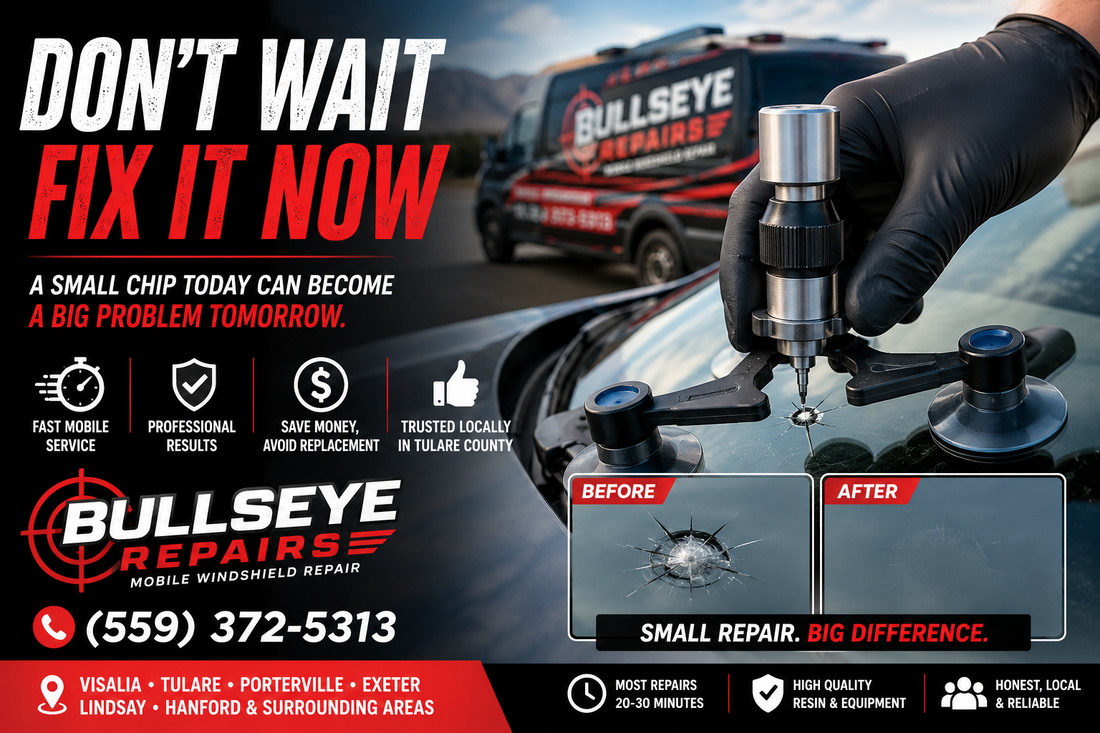 Windshield Chip Repair in Visalia, CA: Why Waiting Could Cost You Hundreds
