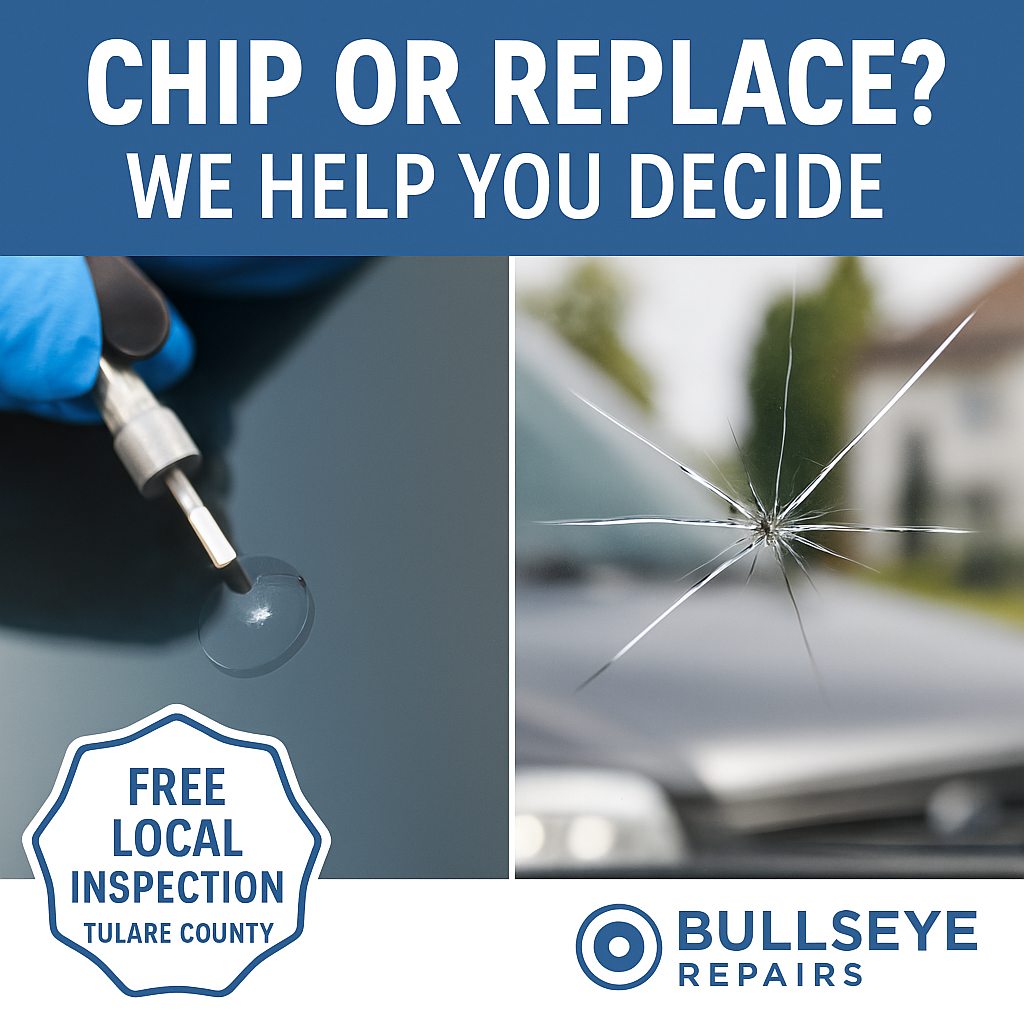 “Windshield Chip or Full Replacement? How to Know What You Really Need in Tulare County”