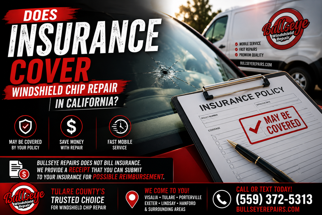 Does Insurance Cover Windshield Chip Repair in California?