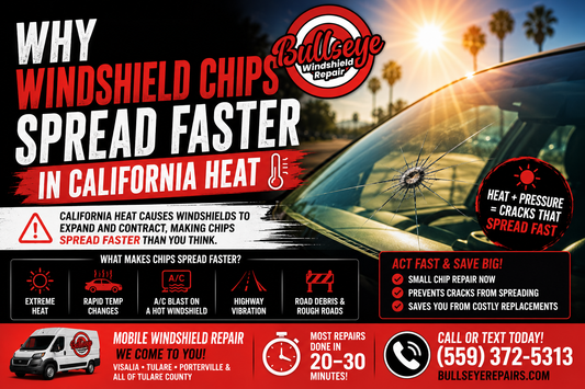Why Windshield Chips Spread Faster in California Heat